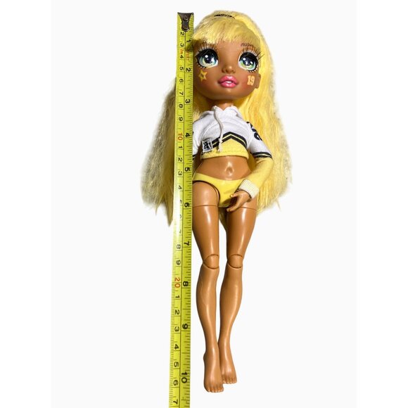 Rainbow High Cheerleader Doll Sunny Madison 11" Yellow Hair - Picture 8 of 8